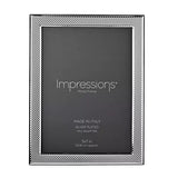 Silver Textured 5' x 7' Photo Frame