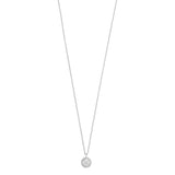 SNO Ellie Stone Pendant Necklace - Silver