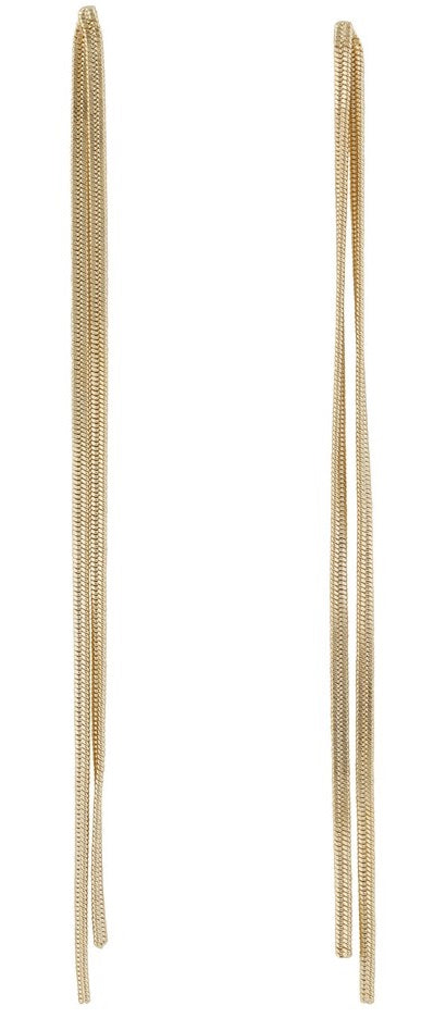 SNO Serena Chain Earrings - Gold