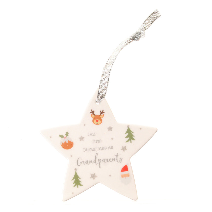 Our First Christmas as Grandparents Ceramic Star