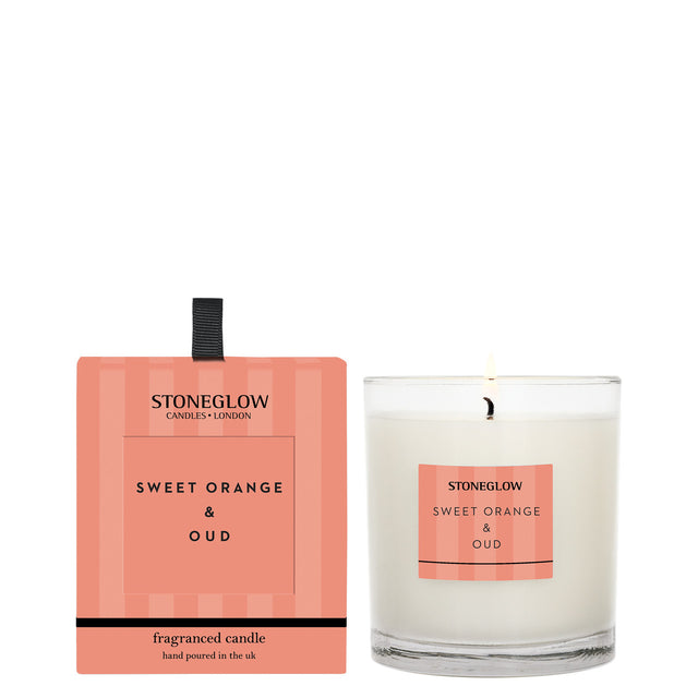 Stoneglow - Sweet Orange & Oud Glass Candle