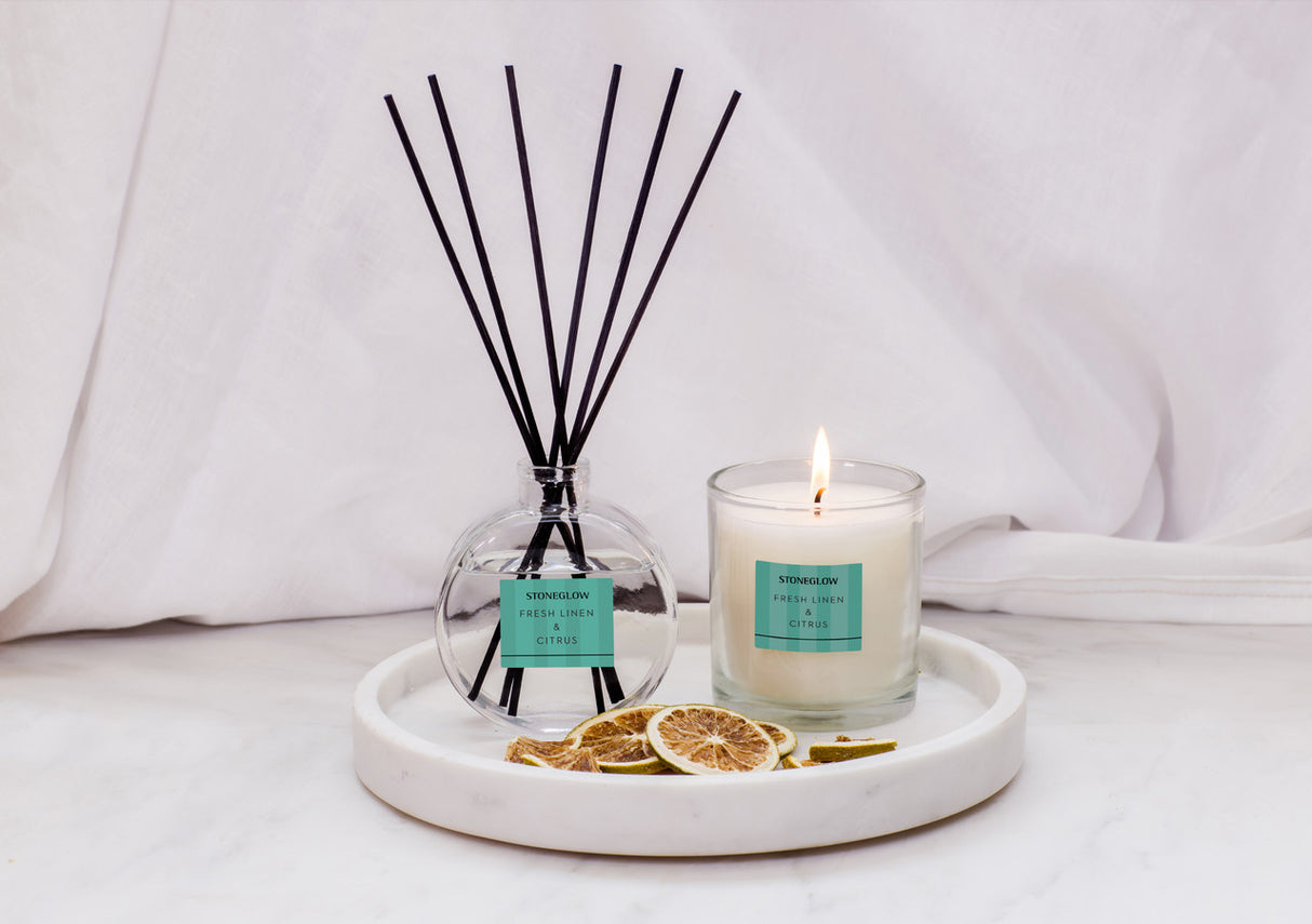 Stoneglow - Fresh Linen & Citrus Reed Diffuser