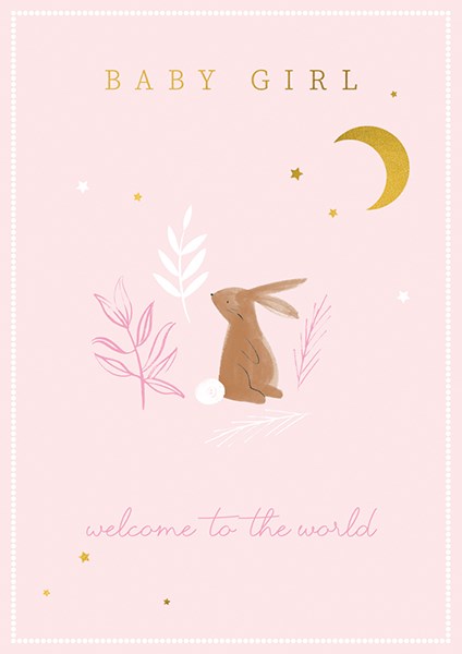 The Art File Baby Girl Card
