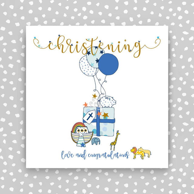 Molly Mae Christening Boy Card