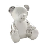 Teddy Silver-Plated Money Bank