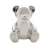 Teddy Silver-Plated Money Bank