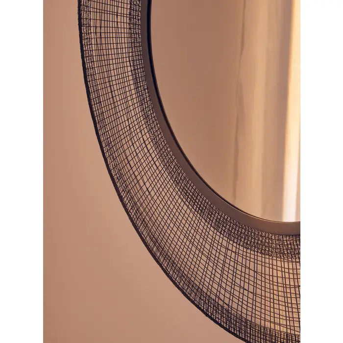 Trento Black Wire Wall Mirror