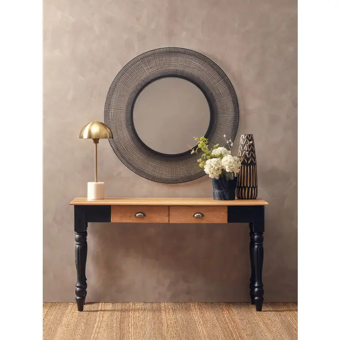 Trento Black Wire Wall Mirror