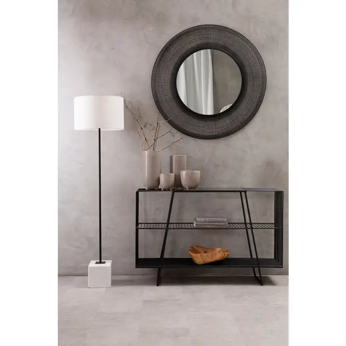 Trento Black Wire Wall Mirror