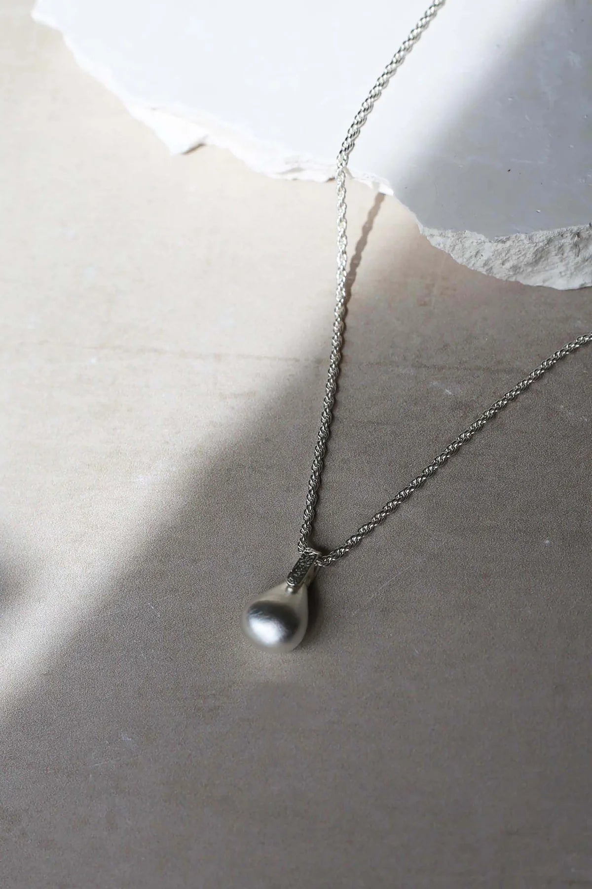 Tutti Pebble Necklace - Silver