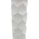 Matte White Hexagon Vase 40cm