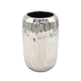 Silver Ceramic Vase 21cm
