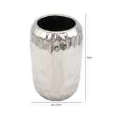 Silver Ceramic Vase 21cm
