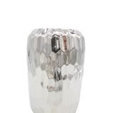 Silver Ceramic Vase 21cm