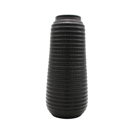Matte Black Ceramic Vase 35cm