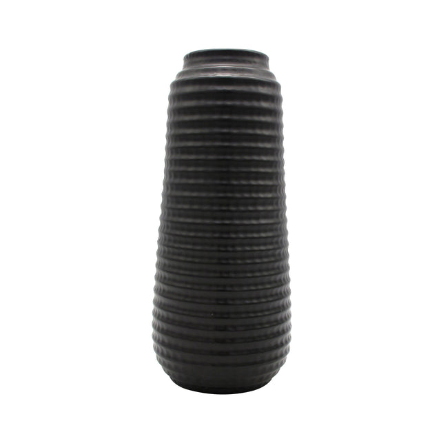Matte Black Ceramic Vase 35cm