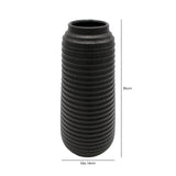 Matte Black Ceramic Vase 35cm