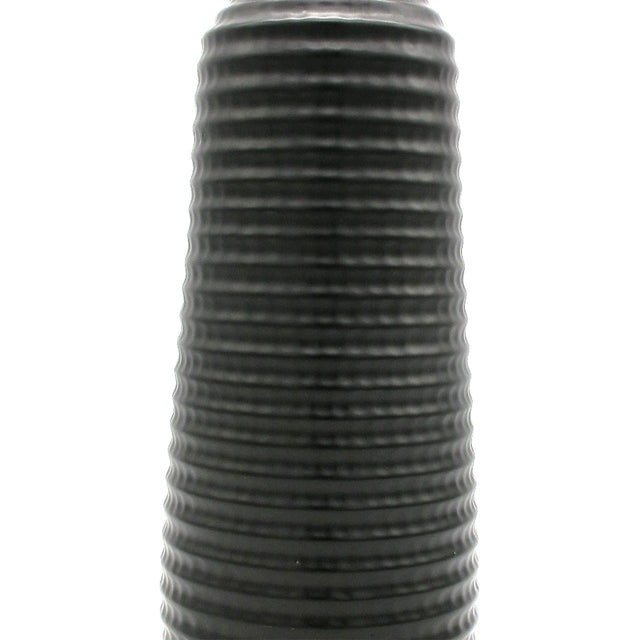 Matte Black Ceramic Vase 35cm
