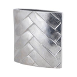Metal Nickel Vase 29cm