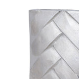 Metal Nickel Vase 29cm