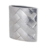 Metal Nickel Vase 22cm