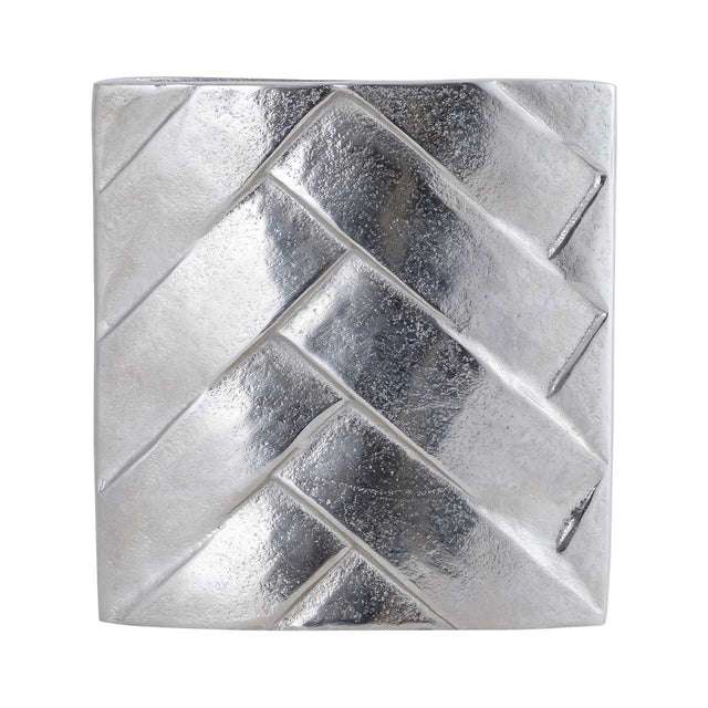 Metal Nickel Vase 22cm