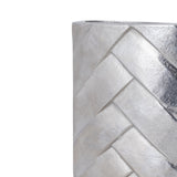 Metal Nickel Vase 22cm