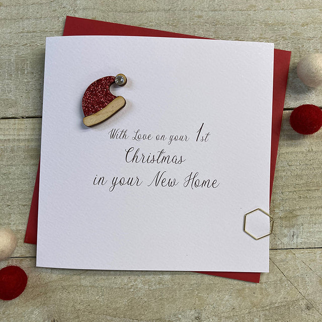 White Cotton 1st Christmas in Your New Home Card