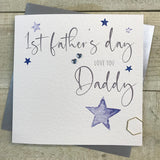 1st Fathers Day Daddy Card