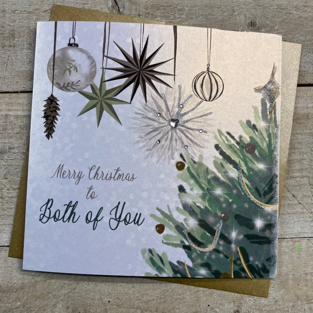 White Cotton Both of You Christmas Card