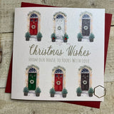 White Cotton Christmas Card