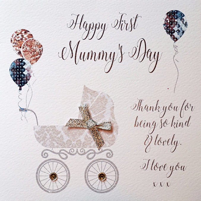 First Mummy's Day Card - Pram