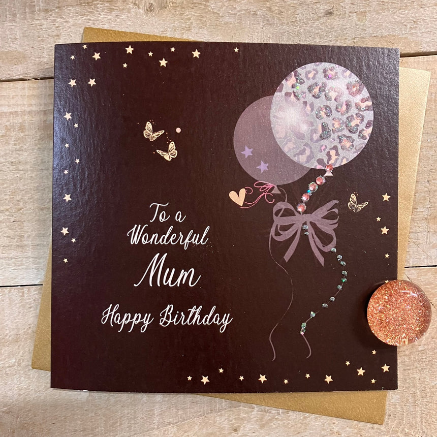 White Cotton Mum Birthday Card