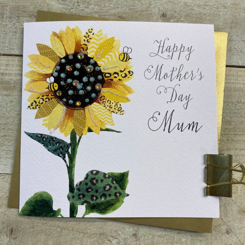 Mum Mothers Day Card - Sunflower