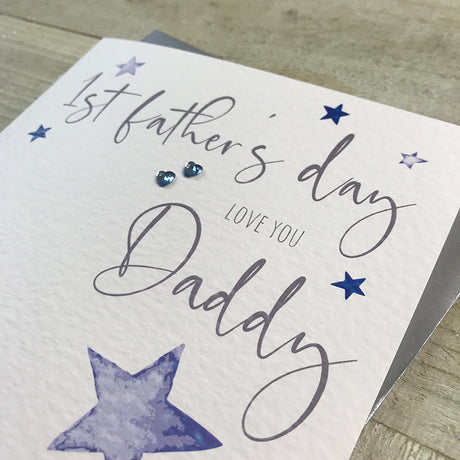 1st Fathers Day Daddy Card