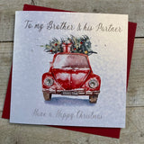 White Cotton Brother & Partner Christmas Card