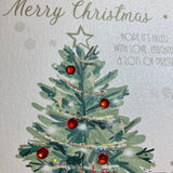 White Cotton Christmas Card