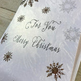 White Cotton Christmas Money Wallet