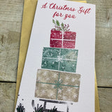 White Cotton Christmas Money Wallet