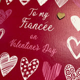 Fiancée Hearts Valentines Card