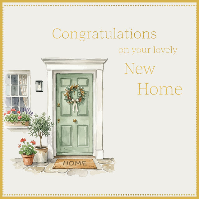 New Home Card - Green Door