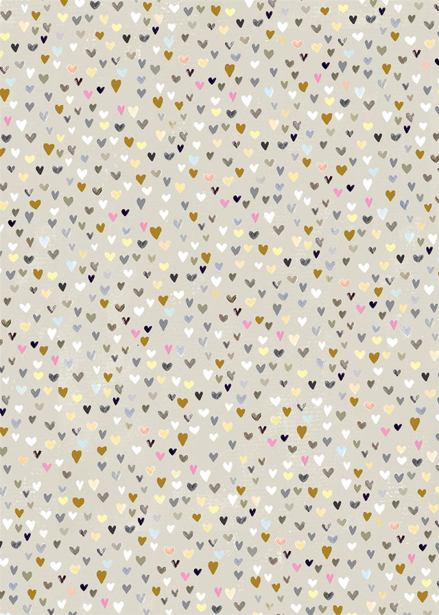 Ditzy Heart Gift Wrap