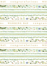 Wildflower Wedding Gift Wrap