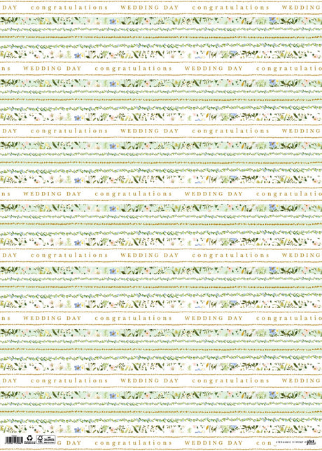 Wildflower Wedding Gift Wrap