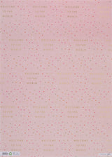 Welcome To The World Pink Gift Wrap