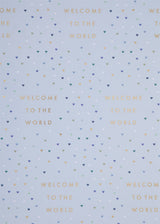 Welcome To The World Blue Gift Wrap