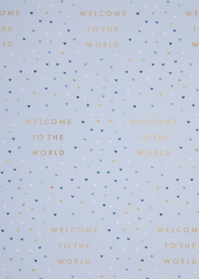 Welcome To The World Blue Gift Wrap