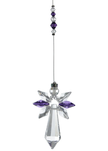 Amethyst Crystal Guardian Angel - Large
