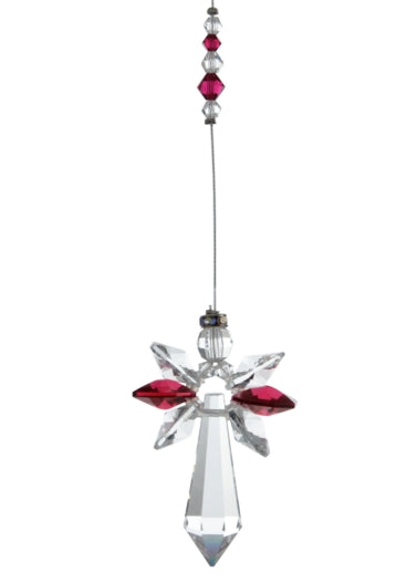 Ruby Crystal Guardian Angel - Large