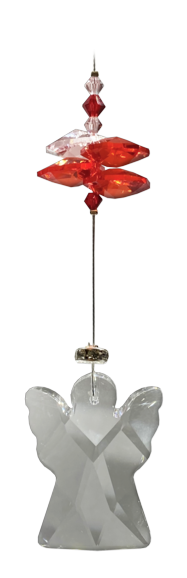 Ruby Crystal Guardian Angel - Large